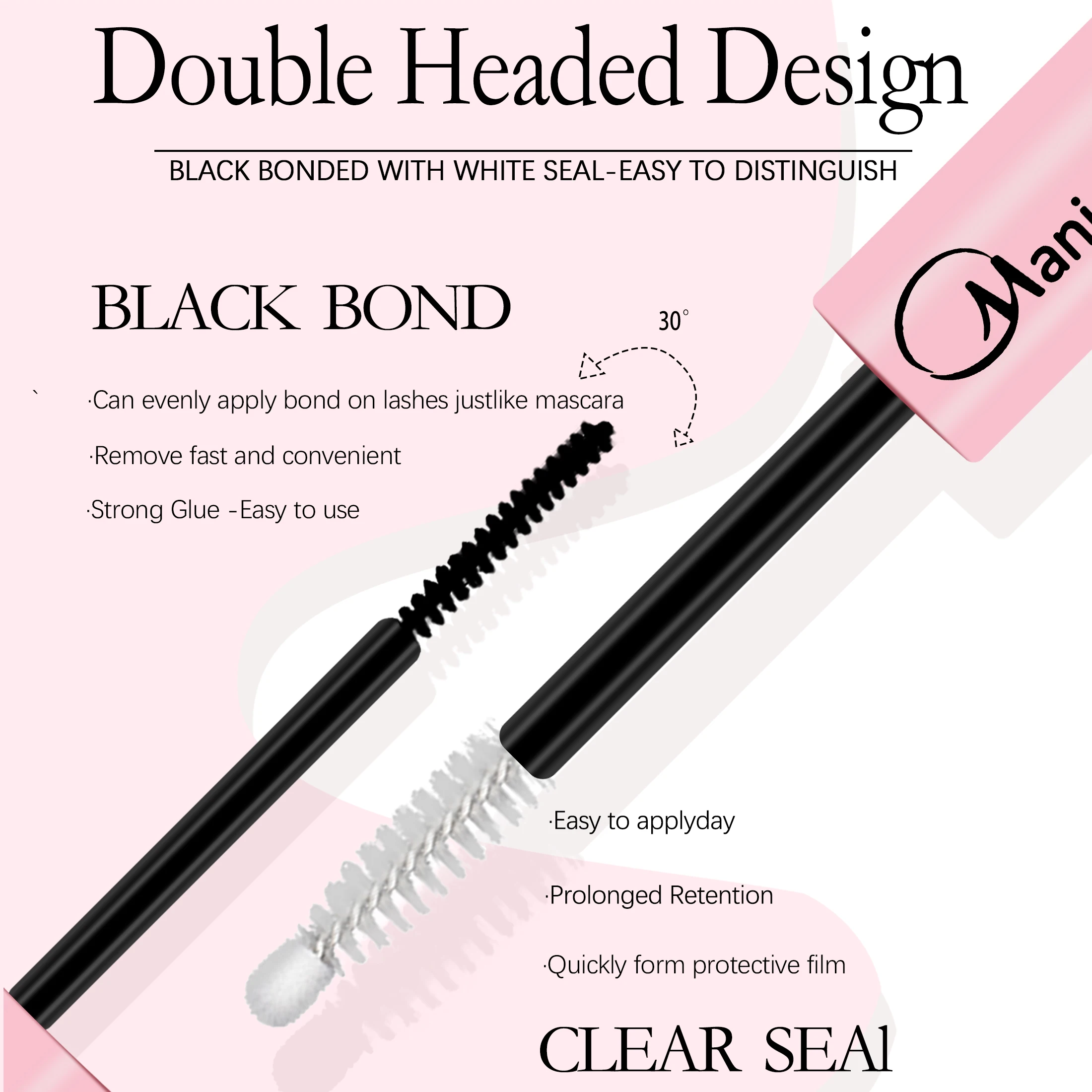 Wimpermake-upset Bond en Seal Individuele wimperlijm en afdichting Supersterke fixatie Wimperverlenging Wimperlijmverwijderaar en pincetkit