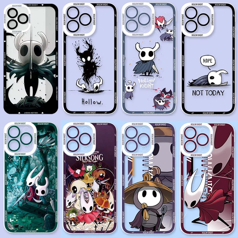 H-Hollow K-Knight جراب هاتف ل Xiaomi Redmi 15C A5 14C 13 12 13C 10C 12C 9A 10 9T 9C A1 Plus A2 A3 POCO F3 لينة واضح غطاء