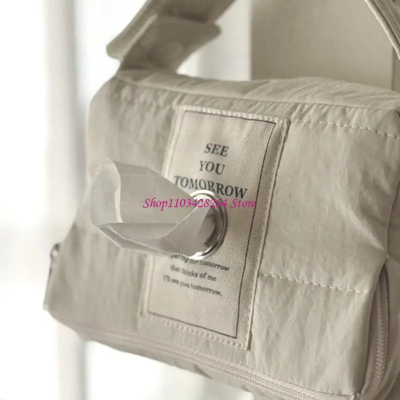 Compact Cotton Wipes Carry Bag Secure Attachment for Strollers and Diaper Bags