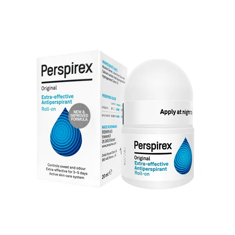 Non Irritating Perspirex Roll-on Antiperspirant Strong Comfort Original Underarm Control Sweat Odour Long Lasting Deodorization