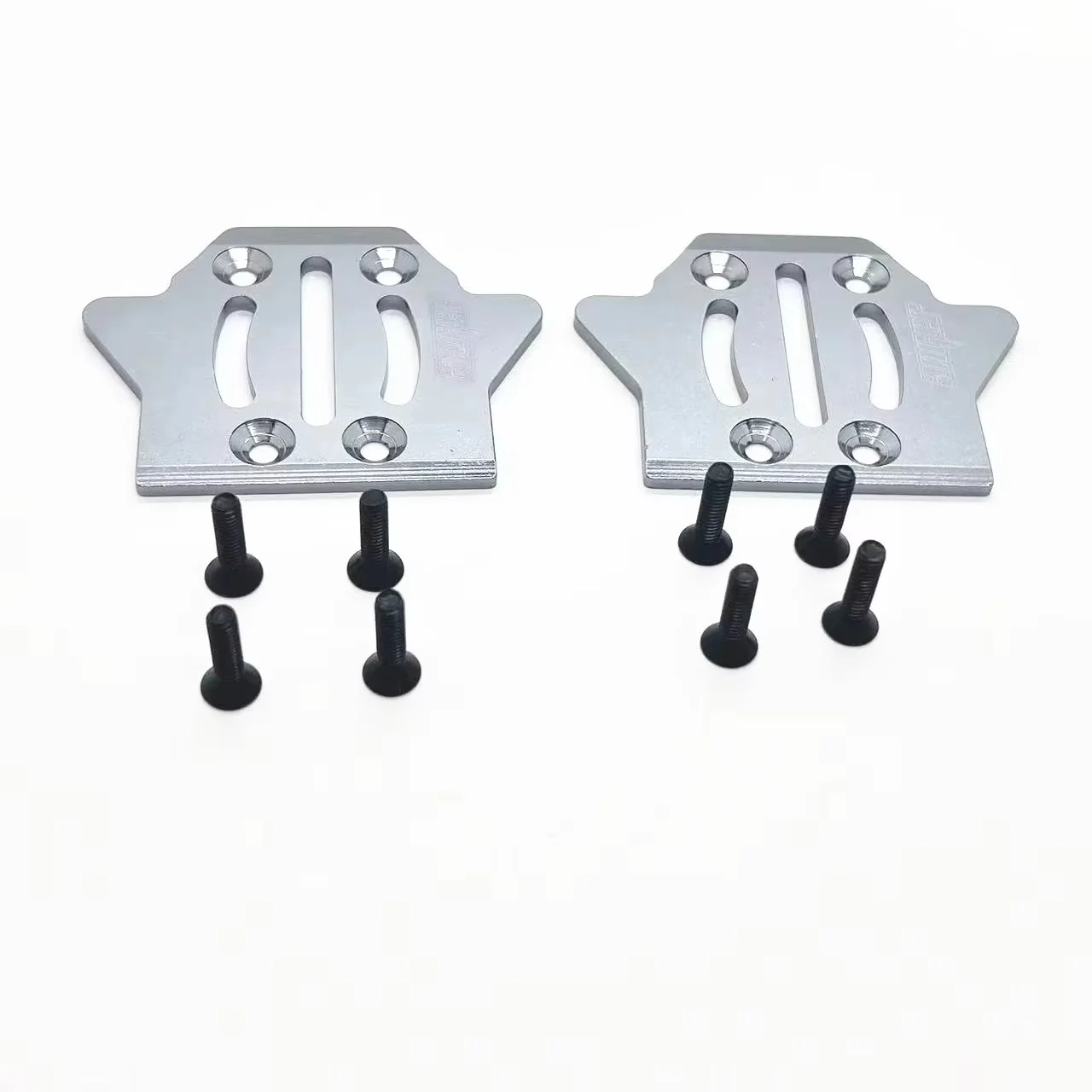 2pcs CNC Aluminum Metal Chassis Guard Protection Skid Plate Anti Scratch Platte For HOBAO 8SC H9 RC Car Upgrade Parts