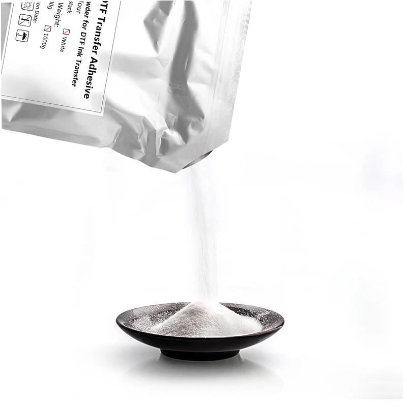 1000g DTF Hot Melt Powder DTF powder White for DTF film PET Direct Transfer Film Printing For DTF Ink DTF Transfer Film Printing