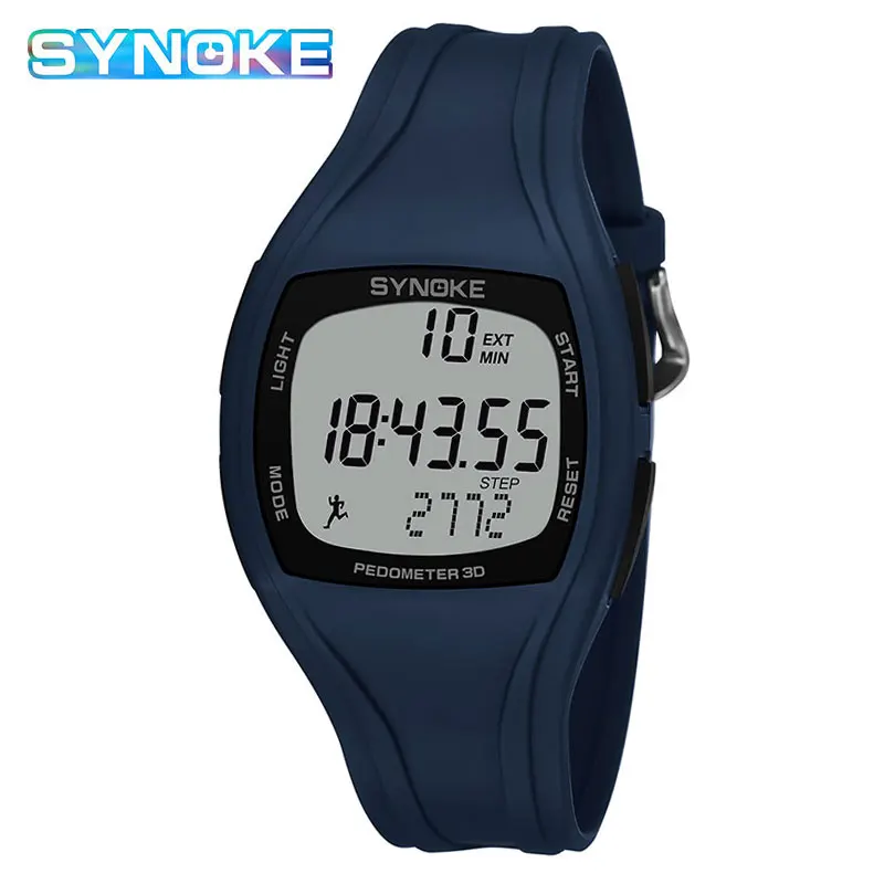 SYNOKE Pedometer Men Watches Multifunction Digital Sports Watch Men's Wristwatch Fashion Retro Male Clock reloj hombre Dropship