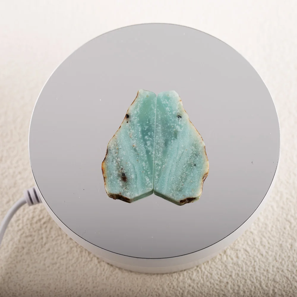 Natural Stone Amazonite Earrings Beads,Fashion Jewelry Nugget Earrings For Women 46x20x2mm 7g