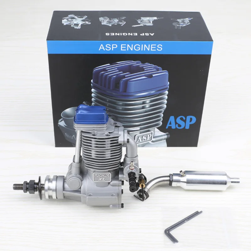 SANYE ASP MAGNUM XLS FS91AR  14.95CC Four Stroke Glow ABC Methanol Nitro Engine For RC Airplane Comparable to OS YS SAITO Engine