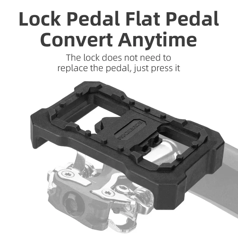 ROCKBROS Flat pedal adapter Clipless Platform Adapter Pedal for Shimano SPD Speedplay Cycling Pedal Convert  Bicycle Pedals