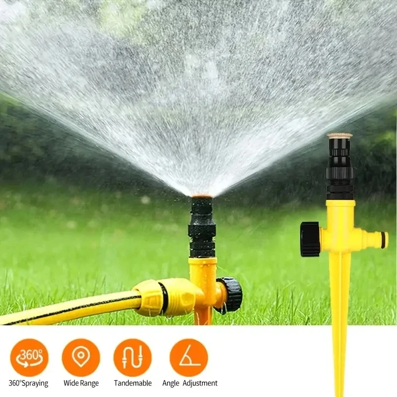 360° Rotating Automatic Garden Sprinkler – Ideal for Lawns, Farms, and Greenhouses, Automatic Irrigation System