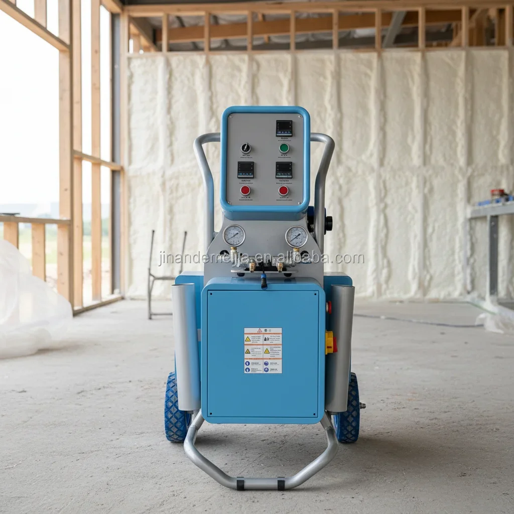 DMJ-Q30 Wear Resistant Polyurea Coating PU Foaming Machine with Pressure Gauge CE Certified Industrial Spray Equipment