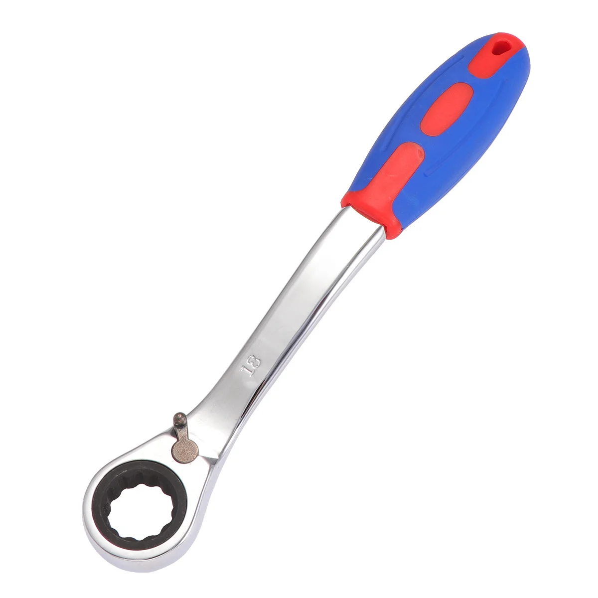 

18 MM Two-way Ratchet Wrench Crescent Metric Round Head Charging Mode Tool Tools