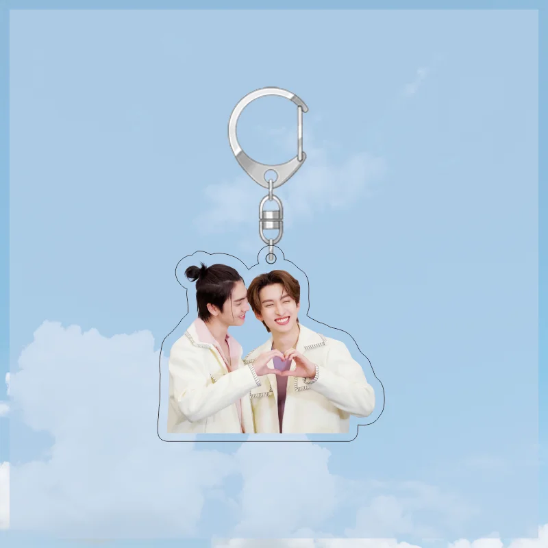 New Thai drama Love In The Air Fort Peat Boss noeul Keychain Cute Acrylic Pendant Key Holder Bags Bossnoeul FortPeat keychain