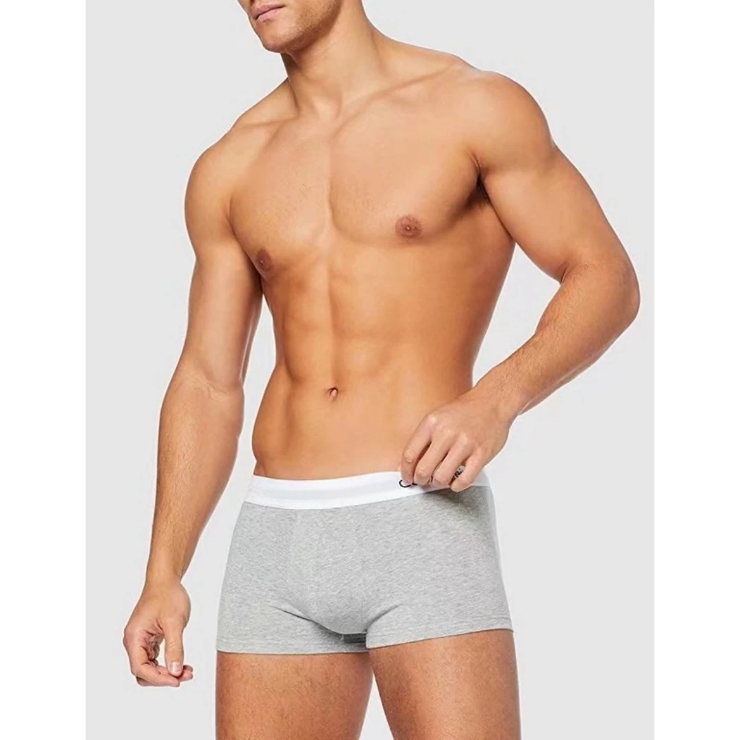 Boxer Men's Logo Panties Underpants Pure Cotton Male Comfortable Breathable Man Boxershorts Sexy Underwear For Men S-2XL