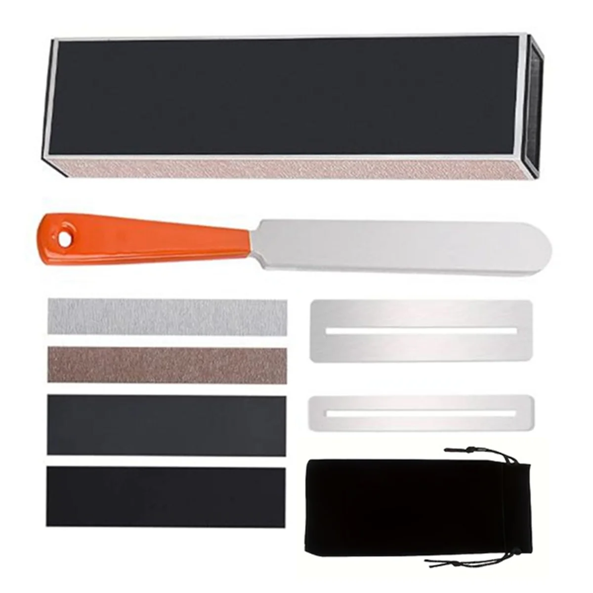 مجموعة صيانة الجيتار N17R: ملف تتويج الحنق، شعاع التسوية، واقيات لوحة الأصابع، وحقيبة التخزين