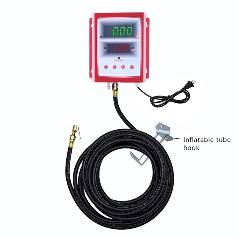 Inflador de pneus totalmente automático inteligente, pressão de pneu predefinida, carregamento automático e deflação, inflador de alta precisão
