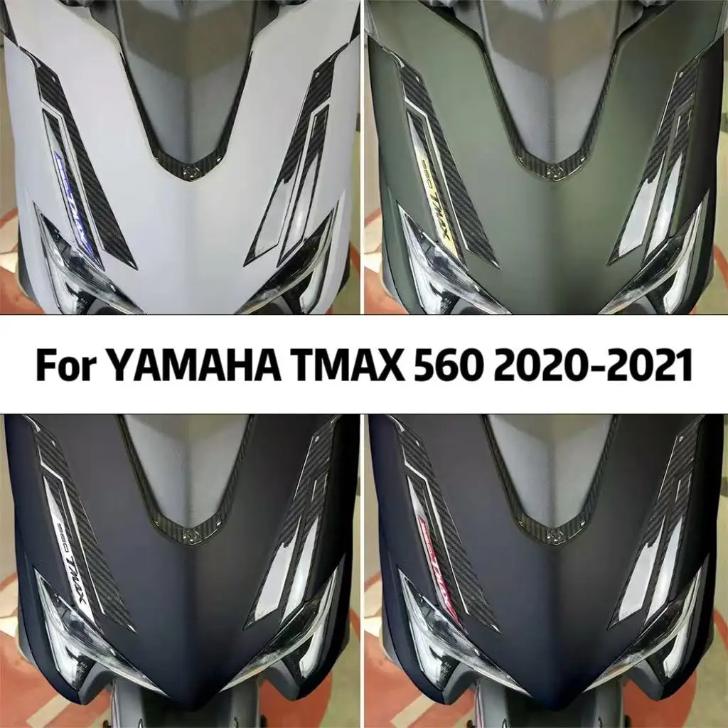 

For YAMAHA TMAX 560 2020-21 Motorcycle Accessories Waterproof Protective Front Mouth Sticker 3D Epoxy Resin Protective Sticker