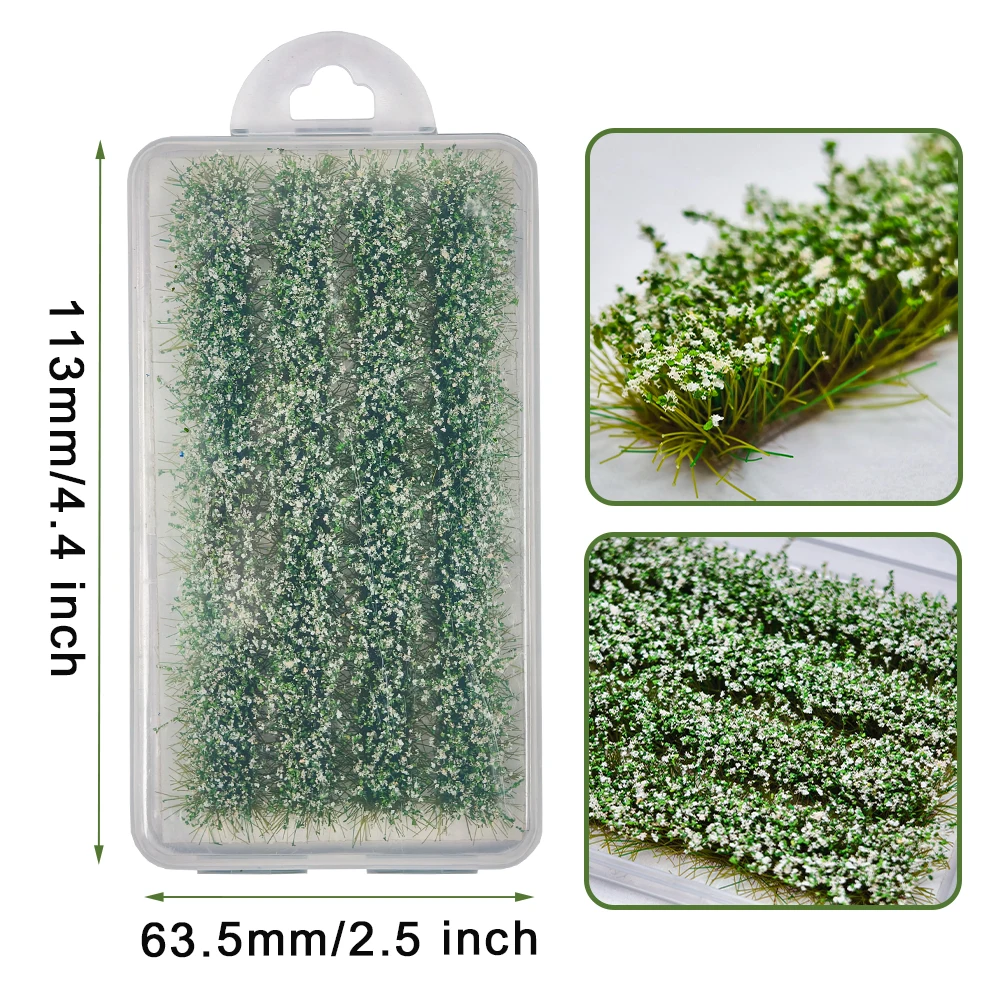 10MM Artificial Flower Cluster for Diy Model Making/Dioramas Supplies/Garden Landscape/Dollhouse Decor/Wargaming Scene 4pcs/box view 4