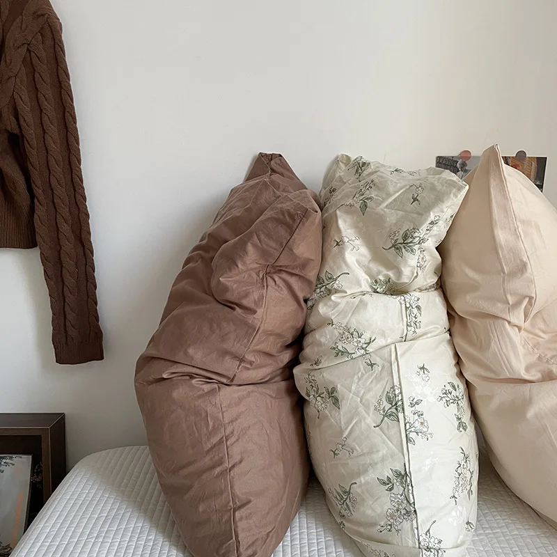 2pcs INS Retro Small Floral Pillowcases Household Pure Cotton Pillow Cover  Student Dormitory Bedding Pillow Case Breathable