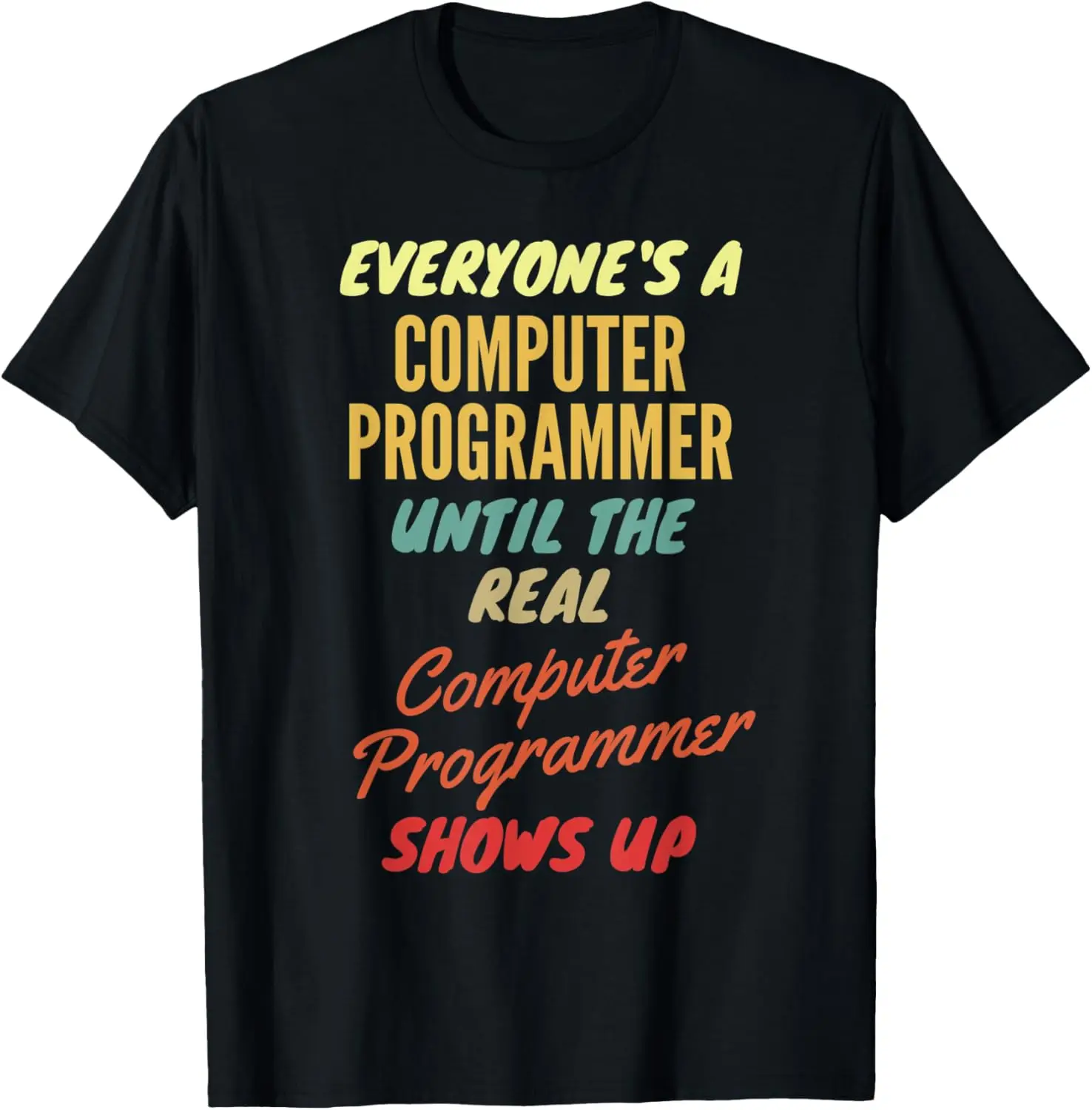 

Все – компьютерный программатор, покачись к футболку Real Computer Pro
