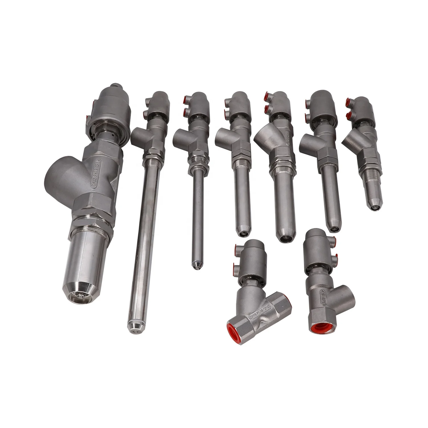 

SS304 CF8m DN15 DN20 DN25 Pneumatic Water Bottle Liquid Filling Valve Nozzle for Drink Machine, Filling Machine