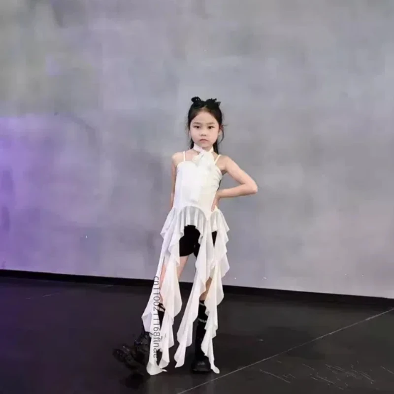 Kinder Street Dance Mode Performance Kleidung Sommer Hip-Hop Kinder Kleidung Mädchen Jazz Dance Performance Set