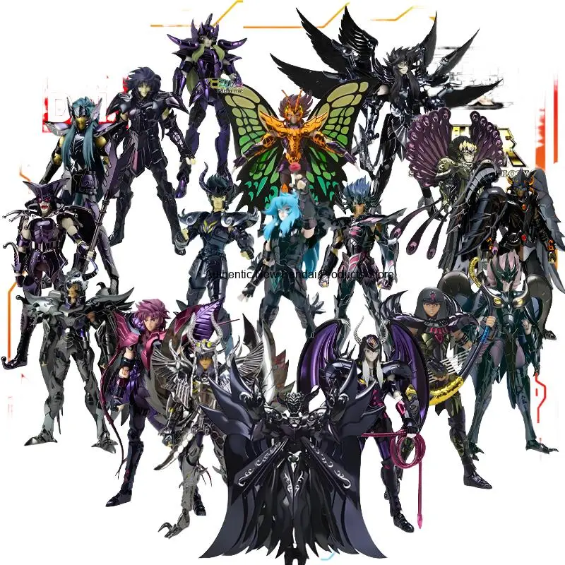 

Bandai Finished Product Mobile Doll Legend of Saint Seiya Seiya Sanctuary Computer Black Devils Toys Model Festival Gift for Boy