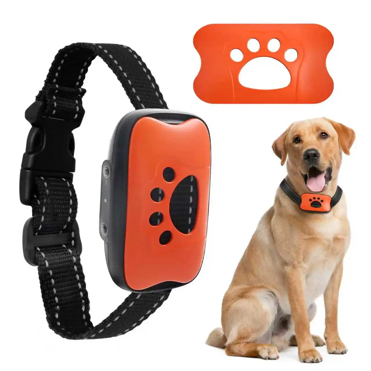 Haustier Hund Anti Bellen Gerät USB Aufladbare Hunde Training Kragen Ultraschall Stoppen Bellen Vibration Anti Bellen Kragen