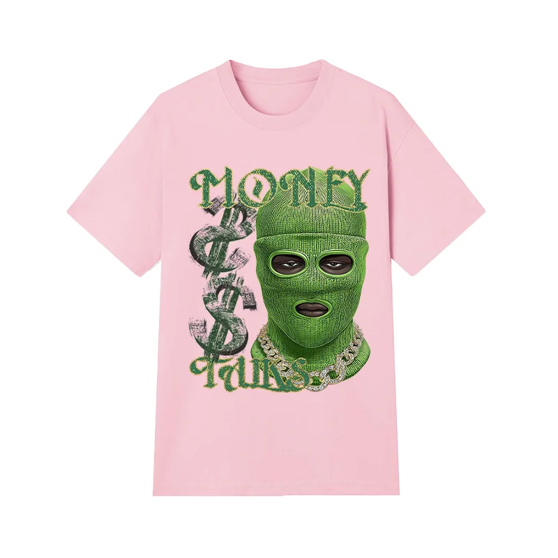 Frühlings-Herbst-Streetwear-T-Shirt, übergroßes Unisex-Baumwoll-T-Shirt mit trendigem Aufdruck, weich und atmungsaktiv, Größen M bis 4XL (1 Stück)