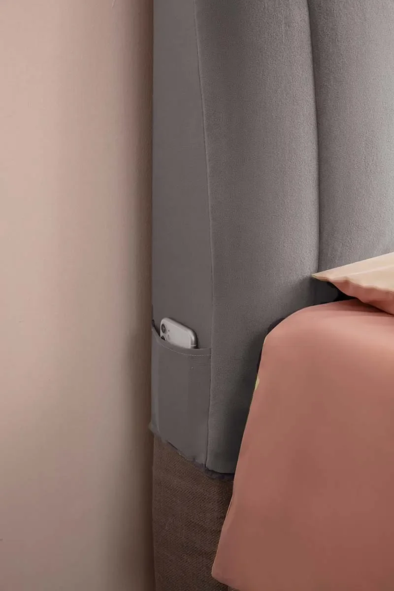Luxuriöser All-Inclusive-Plüsch-Stepp-Kopfteilbezug aus weichem Samt, Bettkopfbezug, Winter-warmer Flanell-Nachttischschutzbezug – Detail 23