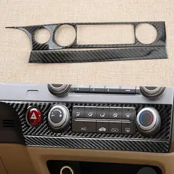 2Pcs LHD Black Carbon Fiber AC Air Conditioning Switch Panel Cover Trim Fit for Honda Civic 8th 2006 2007 2008 2009 2010 2011