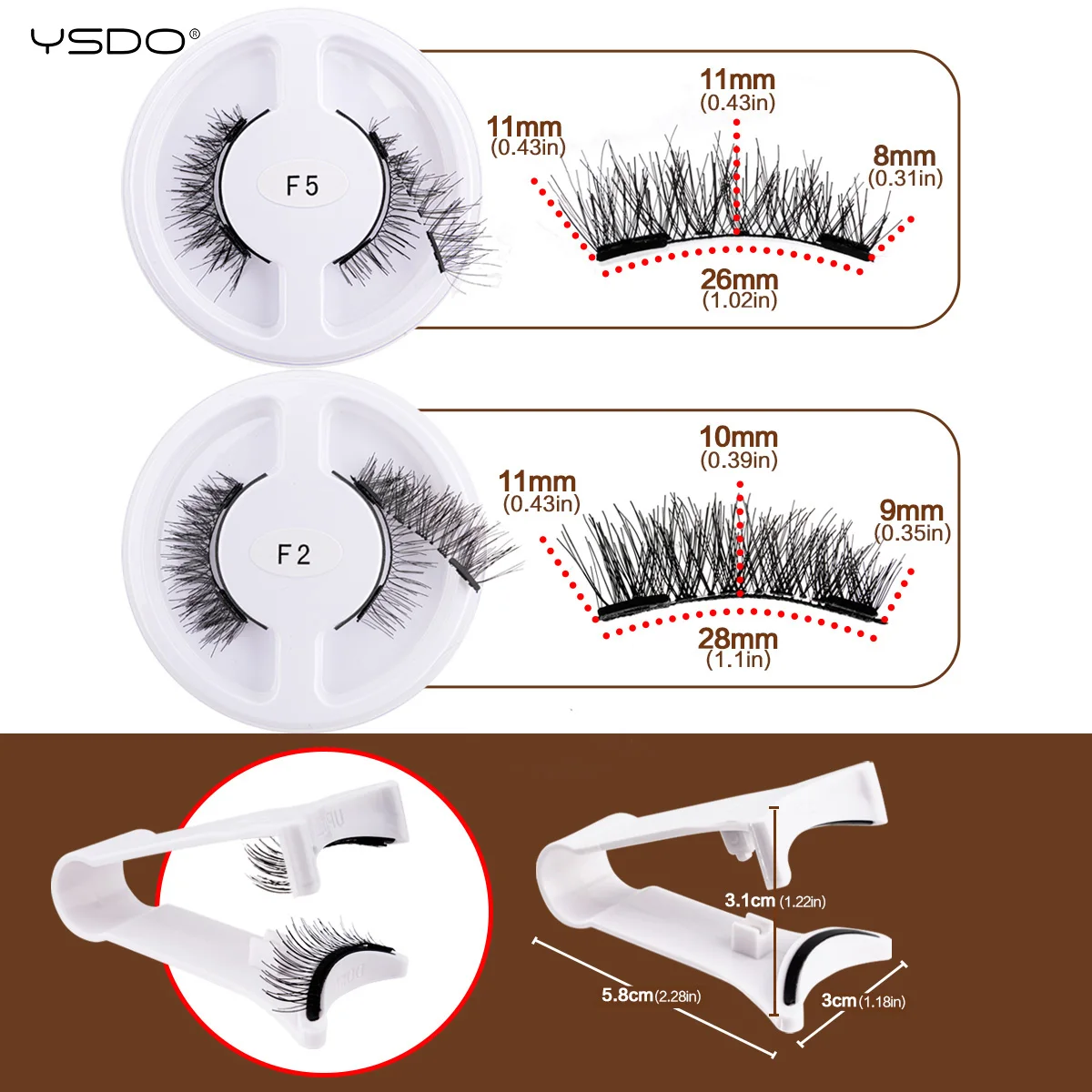 Großhandel 5 Paar magnetische falsche Wimpern mit Pinzette natürliche magnetische Wimpern wiederverwendbare 3D-Faux-Nerzwimpern Make-up-Tools