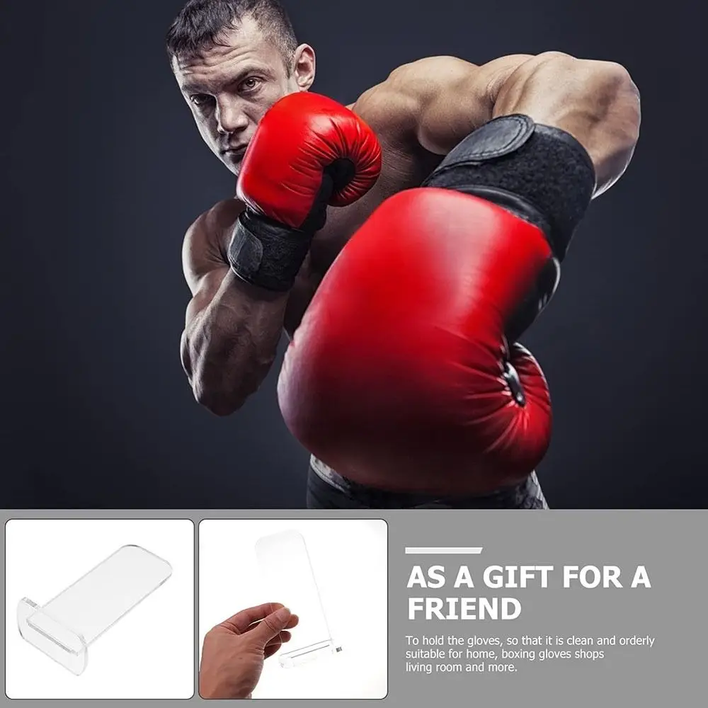 

Durable Universal Boxing Glove Stand Transparent Acrylic Baseball Glove Holder Memorabilia Display Cases