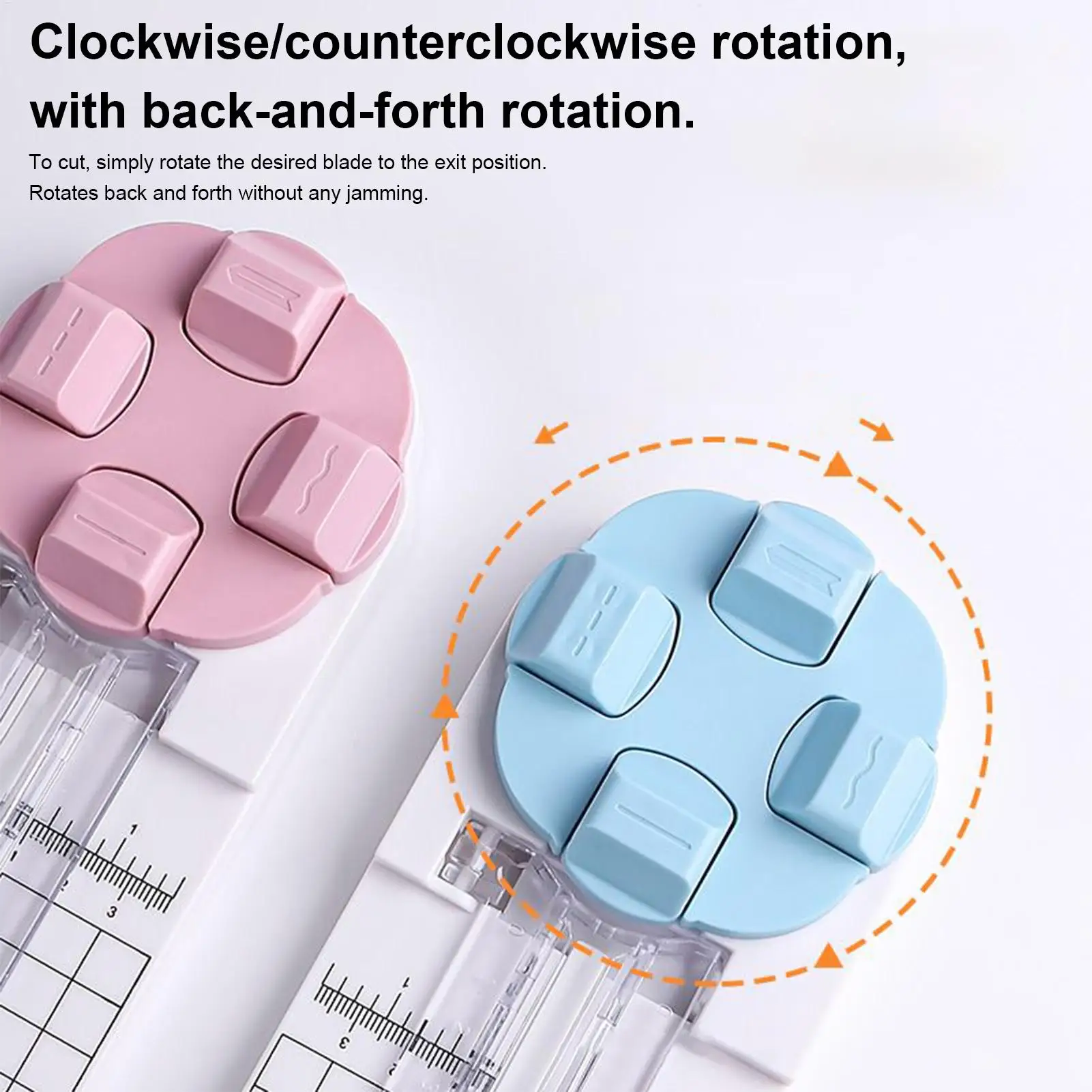 أداة تشذيب الورق 4 في 1 متعددة الوظائف مع شفرات تجعيد مثقوبة بموجة مستقيمة للصور الورقية #3