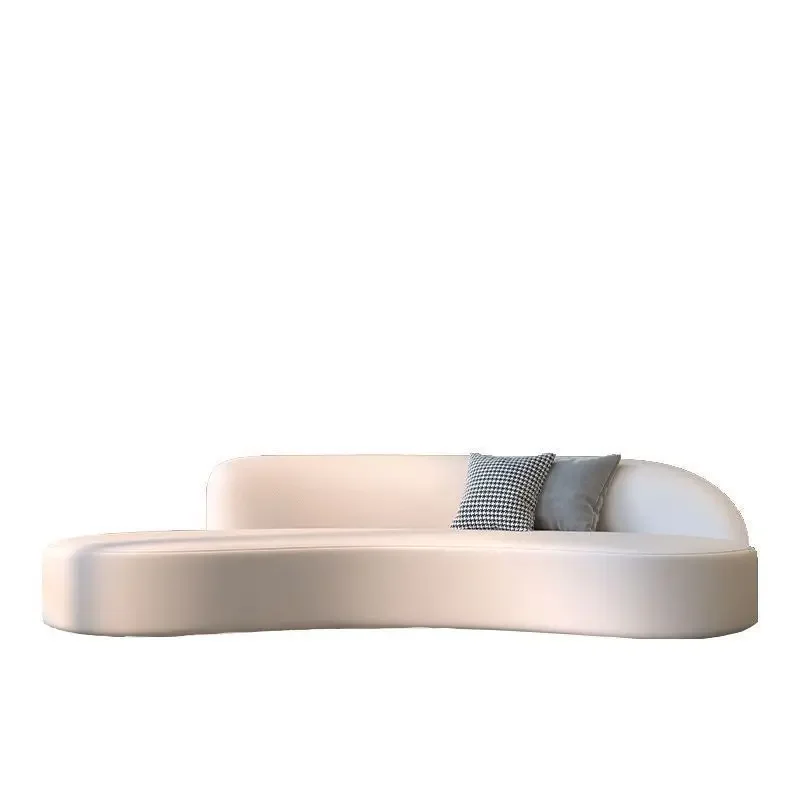 

Simple curved special-shaped technology cloth sofa, beauty salon lounge area, clothing store, living room, small apartment