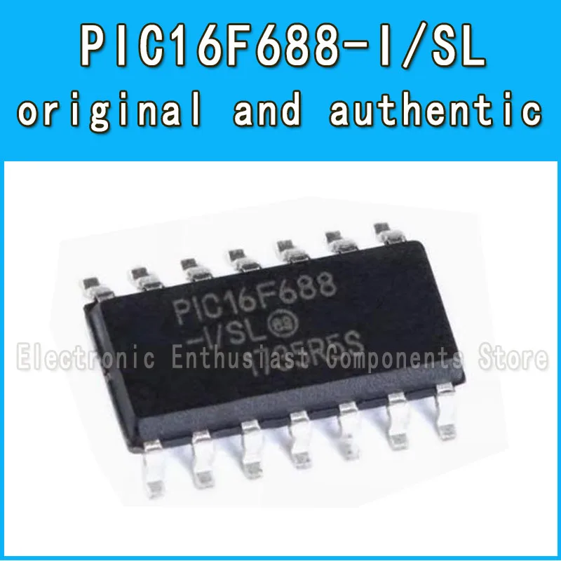 

50pcs/lot PIC16F688-I/SL PIC16F688 16F688-I/SL MCU 8BIT 7KB FLASH 14SOP