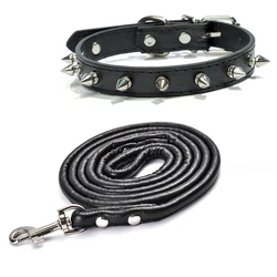 Harfe Spiked Studded Leder Halsbänder Pu Für Small Medium Large Hunde Pet Kragen Nieten Anti-Biss Pet Produkte neck Strap