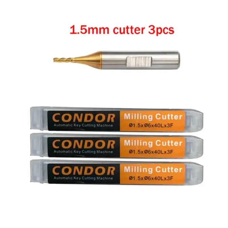 

3 шт., зонд для фрезы 1,0 мм 1,5 мм 2,0 мм 2,5 мм для Xhorse CONDOR XC MINI Plus Dolphin XP-005 XP-007, станок для резки ключей