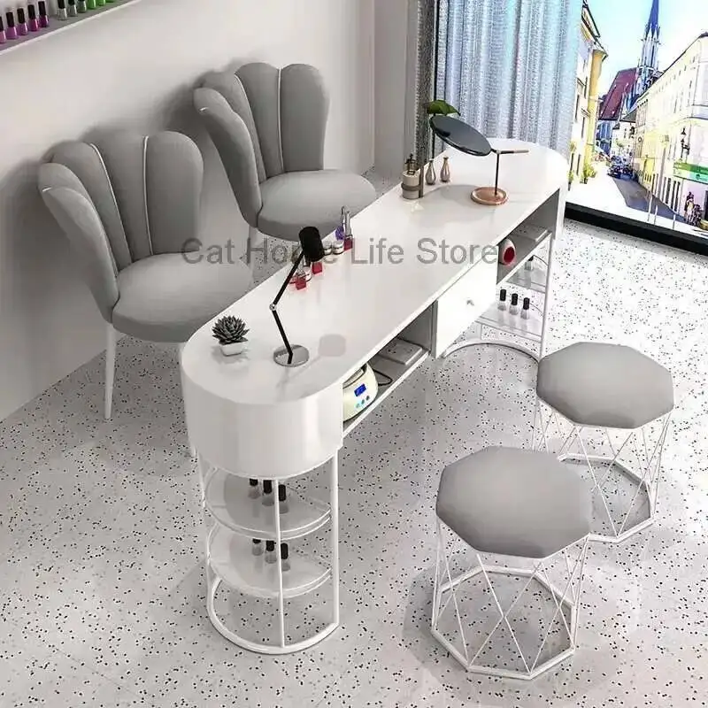

Nail Manicure Set Japanese Furniture Tables Professional Aesthetics Beauty Salon Table Station Mesa De Canto Salon Equipment