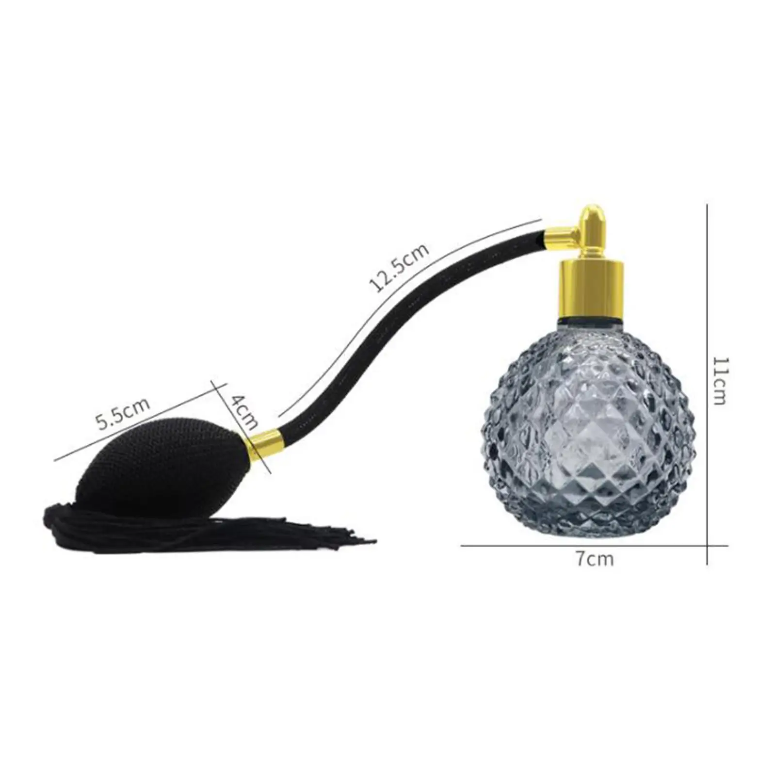 رذاذ عطر على شكل زجاجة عطر على الطراز العتيق مع شرابات رذاذ طويلة للمنزل