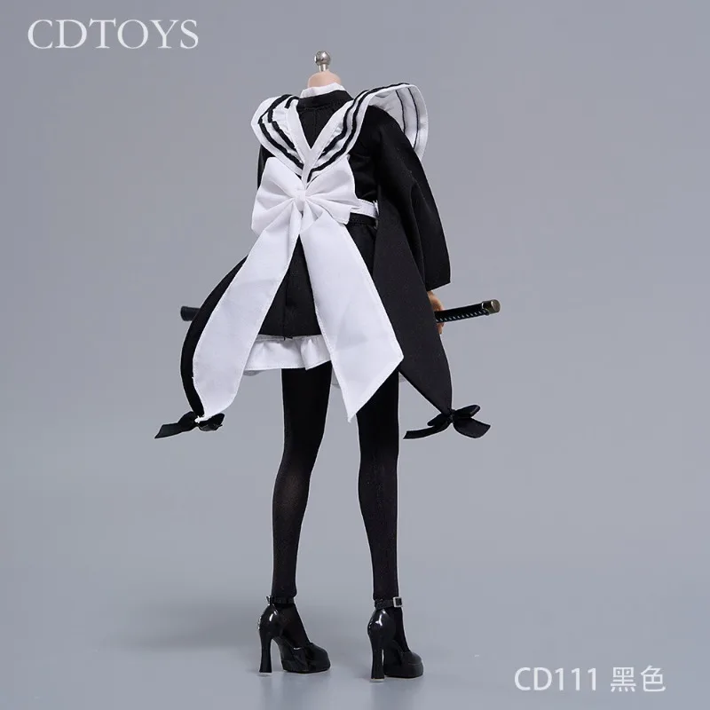 CDTOYS Pre-sale CD111 1/6 Scale Black/blue/Purple Maid Clothes Set Model for 12'' Action Figures Body Dolls Soldier Accessory