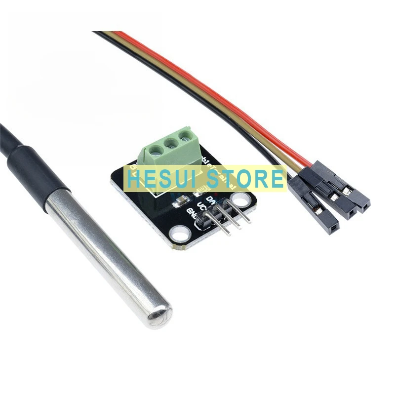 Waterproof DS18B20 temperature sensor module kit