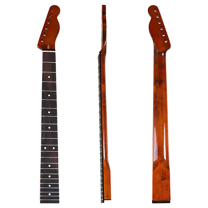 TL6 string 22 frets polished rosewood bright Canadian maple guitar neck assembly DIY electric guitar accessories