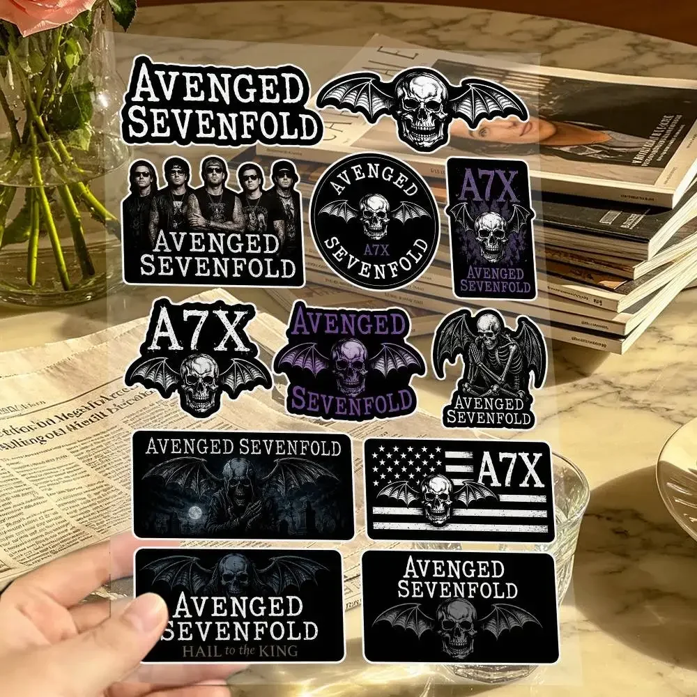 A-Avenged S-Sevenfold  Decal Set High Quality Printed and Cut Stickers Motorcycle Sticker