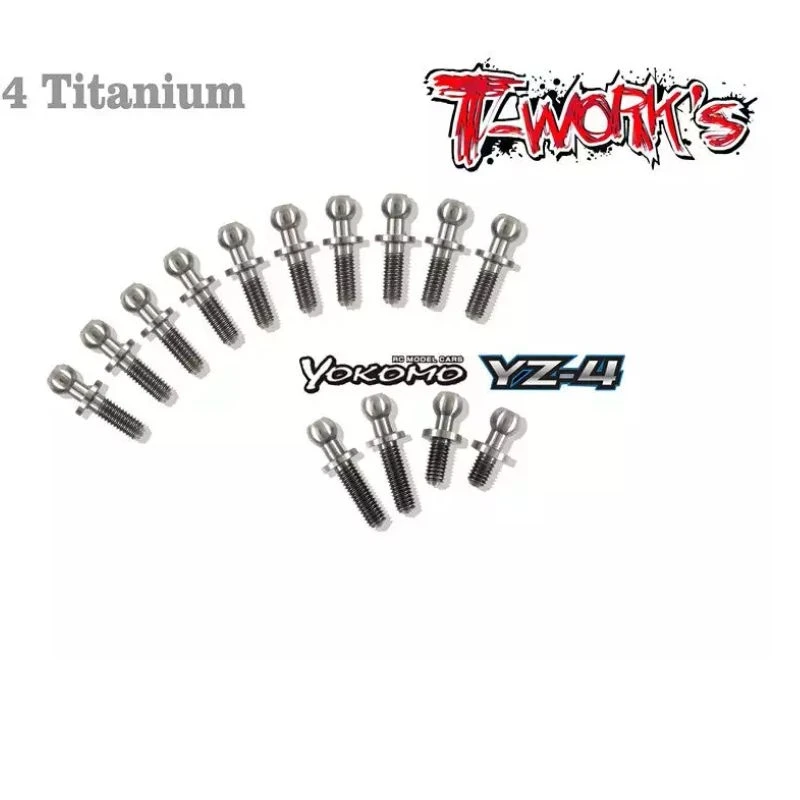 Original T worksTP-041 64 Titanium Ball End set For Yokomo YZ-4Professional Rc part