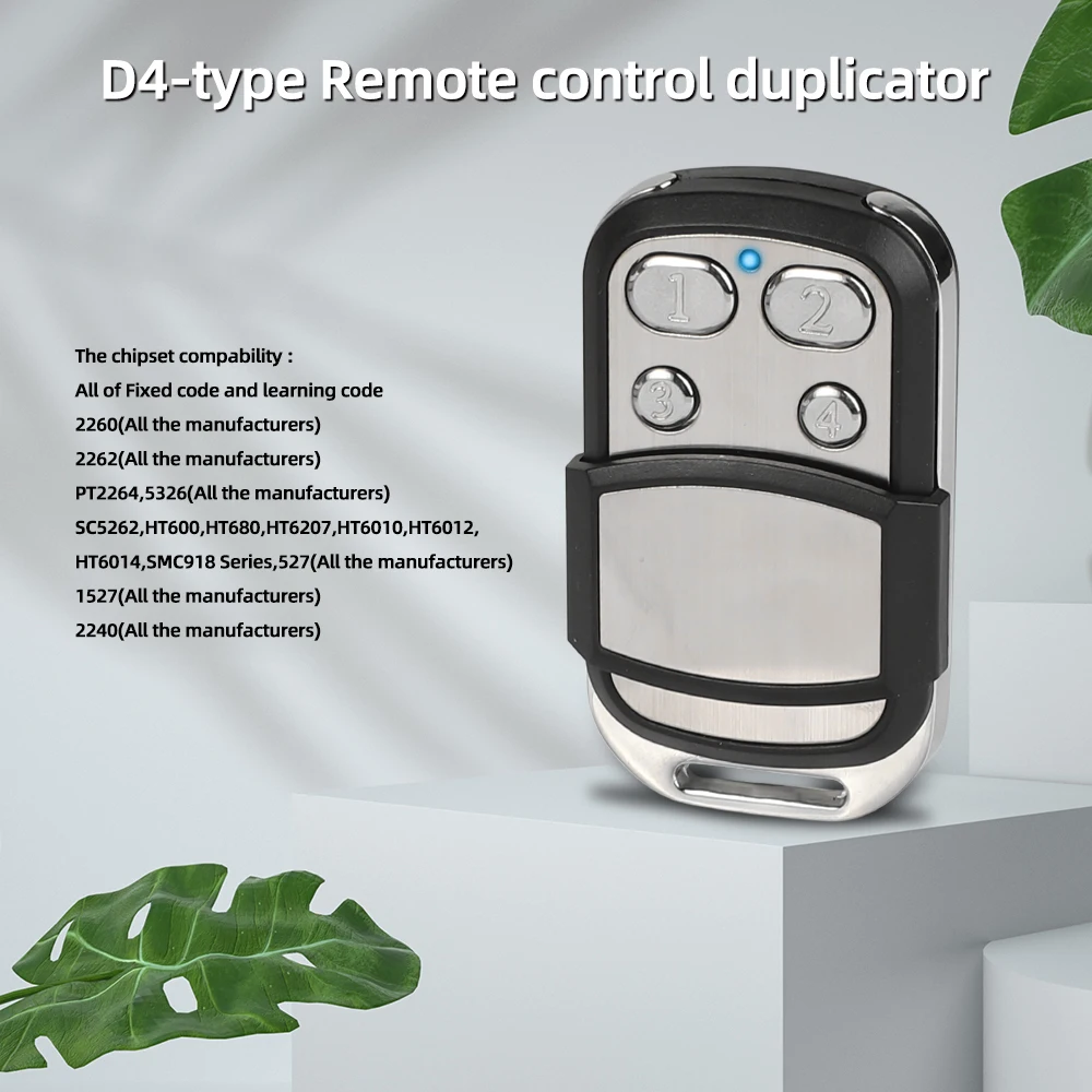 433 ميجا هرتز نسخة ذكية جهاز التحكم عن بعد اللاسلكية الثابتة المتداول رمز الباب العالمي مكررة مفتاح فوب 433 ميجا هرتز فتاحة بوابة عن بعد المرآب