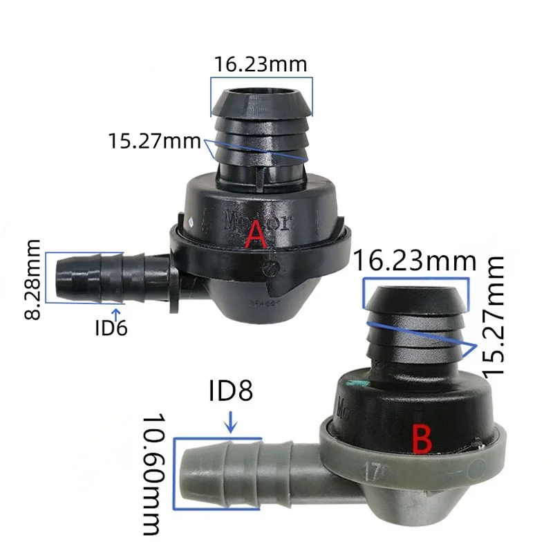 

Колено ID6 и ID8 90 градусов одноходовой клапан обратный клапан одноходовой клапан воздушный насос вакуумный обратный клапан для BMW 1 шт.