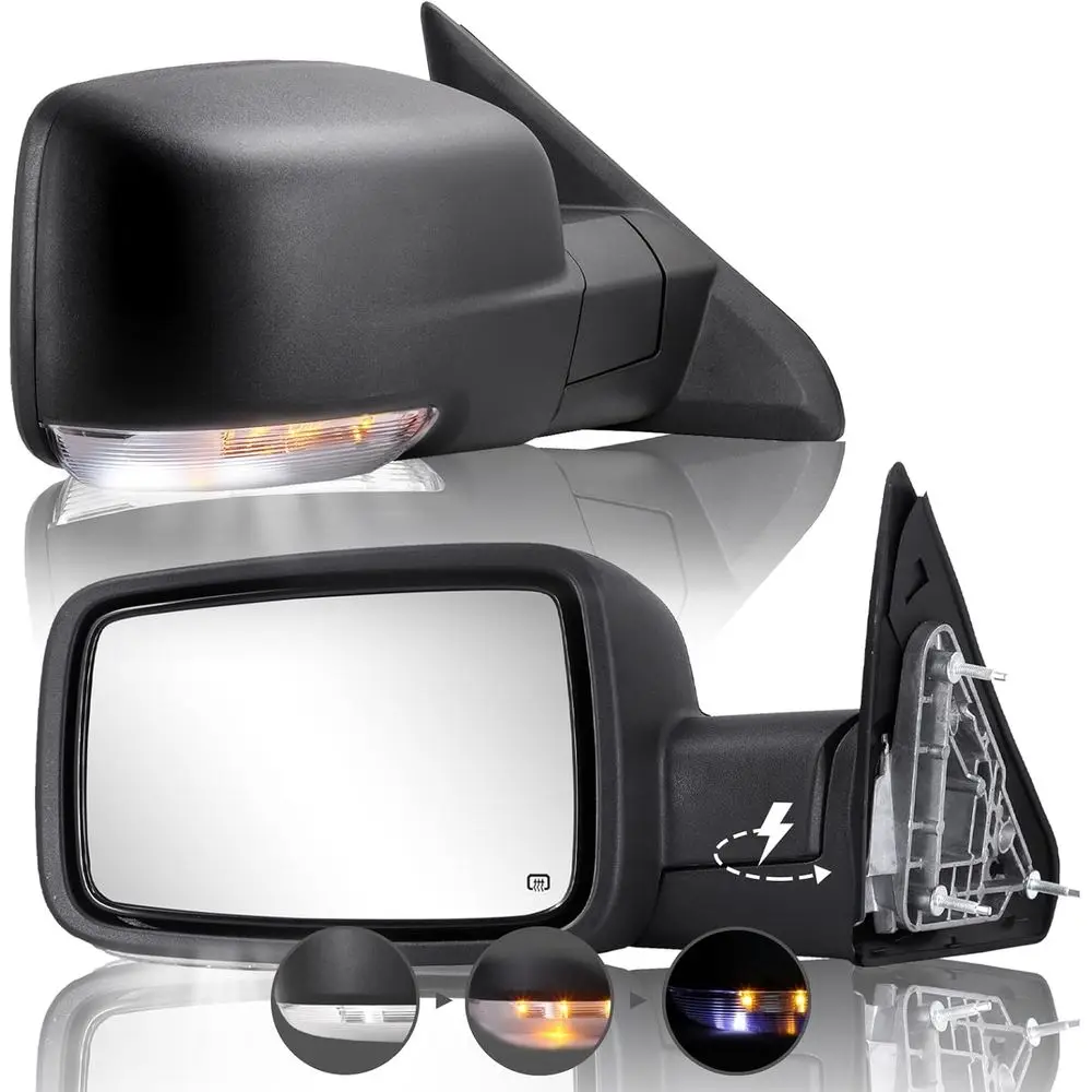 

Совместим с буксирным зеркалом 2009-2018 Dodge Ram 1500 2010-2018 Dodge Ram 2500 3500 4500 5500 с регулировкой мощности