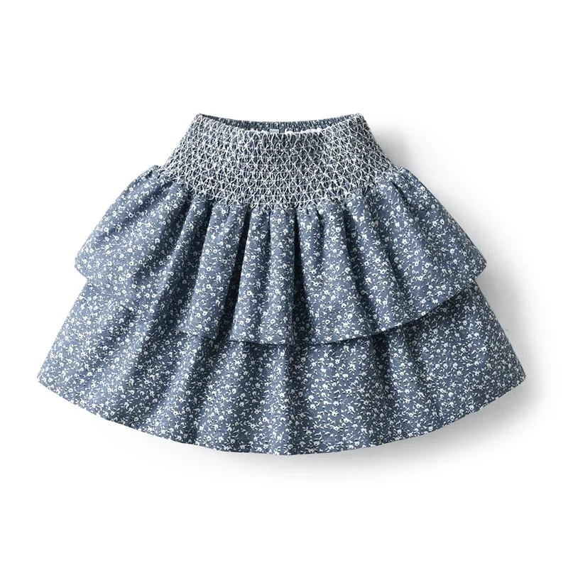 Vintage Boutique Kinder Mädchen Schwester Urlaub Doppelschicht Rock Mädchen Raucher Kinder Mädchen Röcke Druck Kleidung