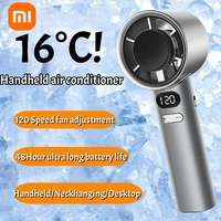 Xiaomi 4000mah Handheld Mini Fan Electric Hand Fans Ice Compress High-Speed Cooling USBRechargeable Portable LED Digital Display