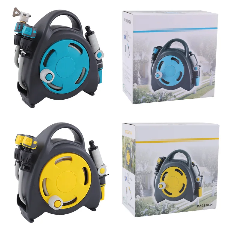 Retractable Portable Garden Water Hose Reel For T Watering Water Gun Garden Watering Hose High Quality Plastic ABS