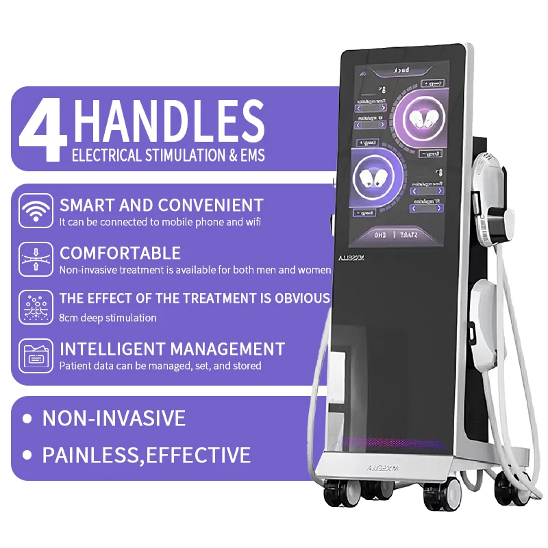 

Professional Salon Emslim RF Machine ABS Muscle Building Fat Removal Body Contouring Facial Lip Standing Beauty Device