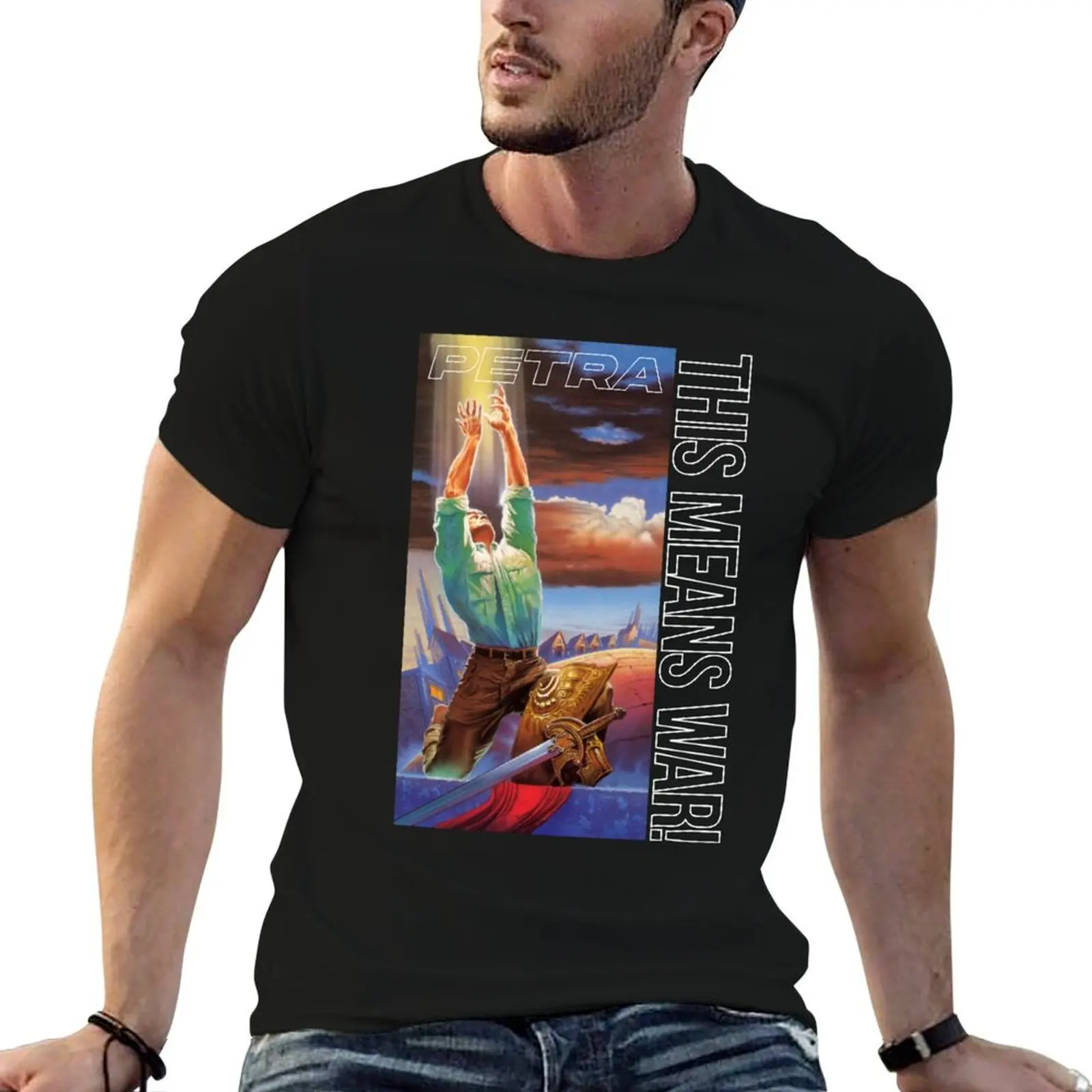 Camiseta retrô vintage de presente especial, banda Petra, música, camiseta retrô vintage, camiseta masculina, camiseta de designer
